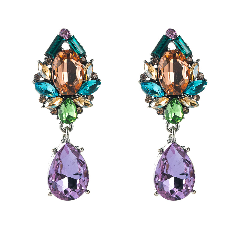 Fashion Jewelry Rhinestone Earrings For Women YWHME-561 