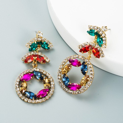 Fashion Jewelry Rhinestone Earrings For Women YWHME-562