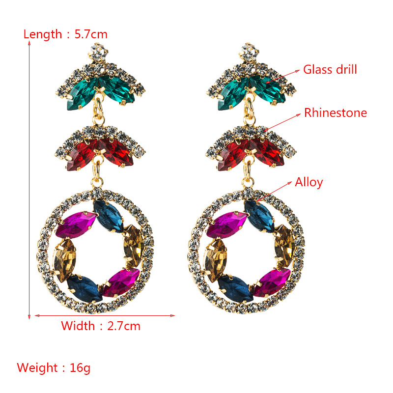 Fashion Jewelry Rhinestone Earrings For Women YWHME-562 