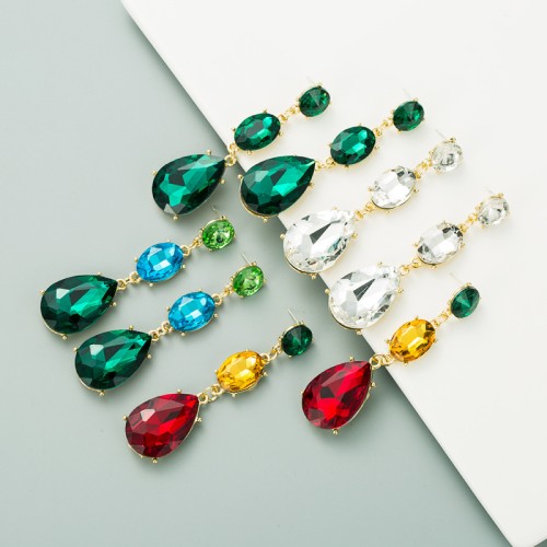 Fashion Jewelry Rhinestone Earrings For Women YWHME-563