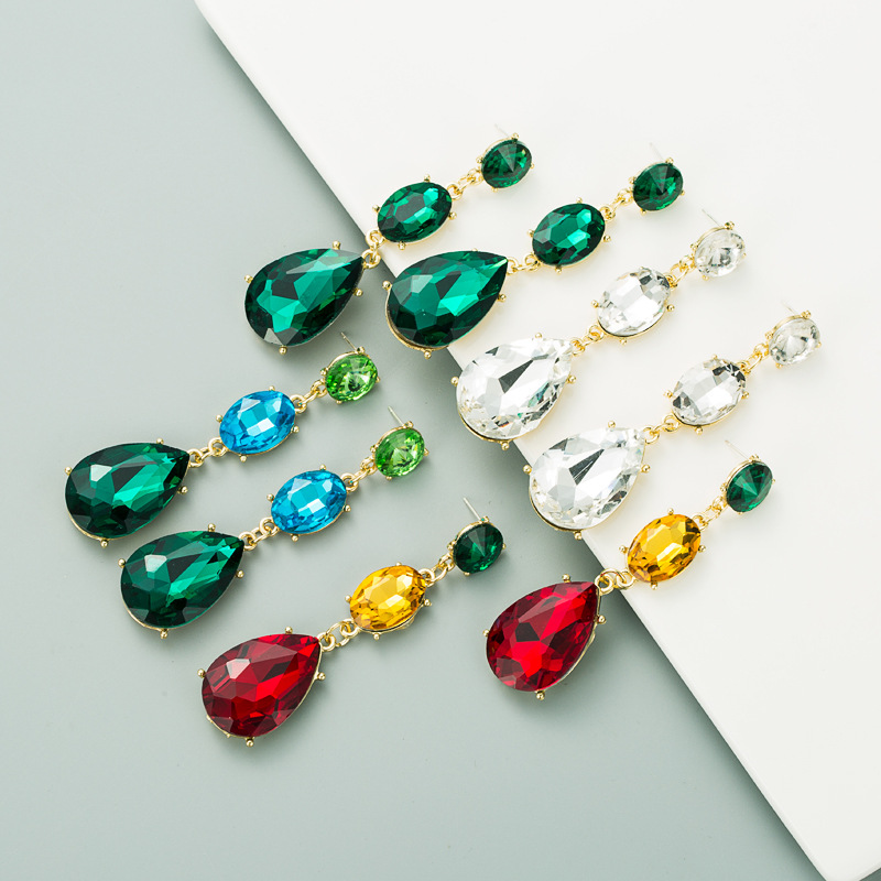 Fashion Jewelry Rhinestone Earrings For Women YWHME-563 