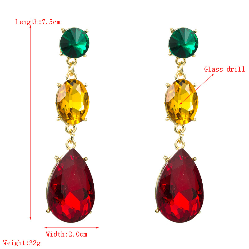 Fashion Jewelry Rhinestone Earrings For Women YWHME-563 