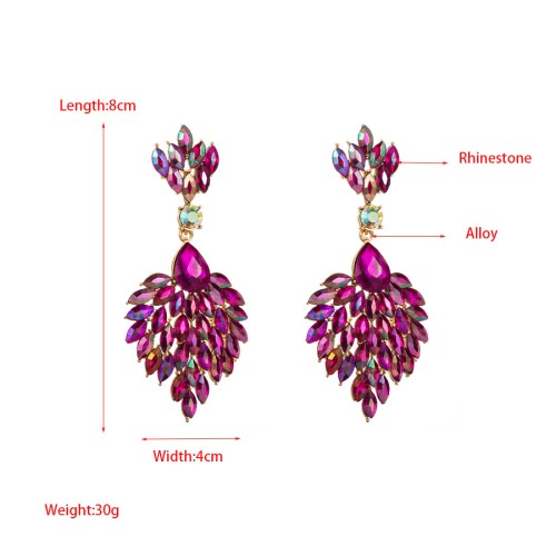 Fashion Jewelry Rhinestone Earrings For Women YWHME-564