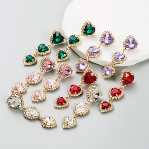 Fashion Jewelry Rhinestone Earrings For Women YWHME-565