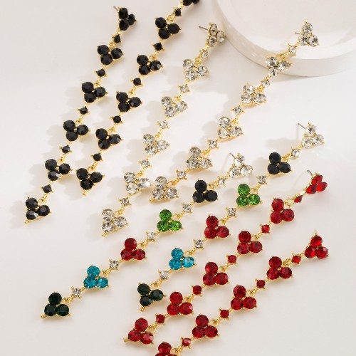 Fashion Jewelry Rhinestone Earrings For Women YWHME-566