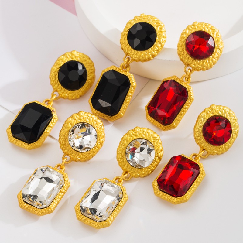 Fashion Jewelry Rhinestone Earrings For Women YWHME-567