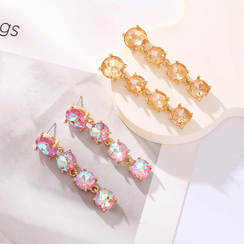 Fashion Jewelry Rhinestone Earrings For Women YWHME-568 