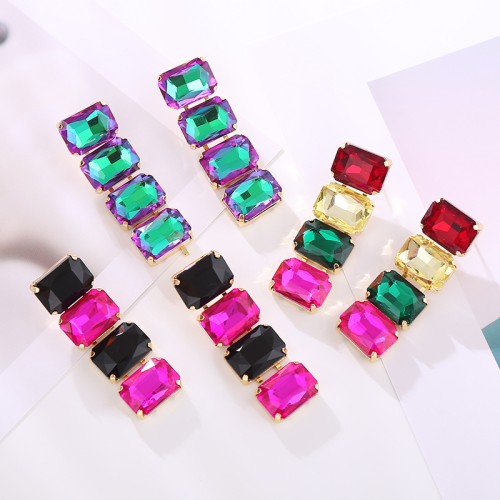 Fashion Jewelry Rhinestone Earrings For Women YWHME-569