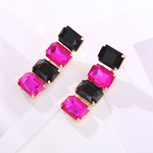 Fashion Jewelry Rhinestone Earrings For Women YWHME-569