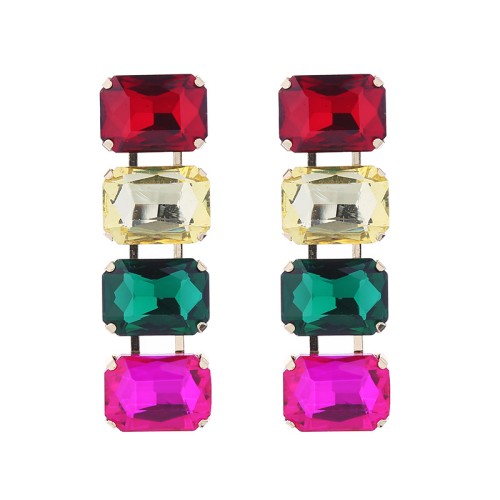 Fashion Jewelry Rhinestone Earrings For Women YWHME-569