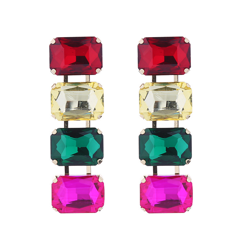 Fashion Jewelry Rhinestone Earrings For Women YWHME-569 