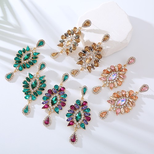 Fashion Jewelry Rhinestone Earrings For Women YWHME-570