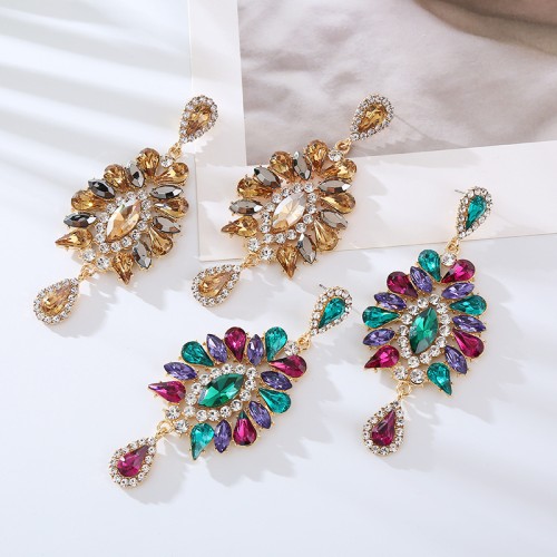 Fashion Jewelry Rhinestone Earrings For Women YWHME-570