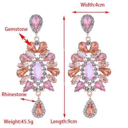 Fashion Jewelry Rhinestone Earrings For Women YWHME-570