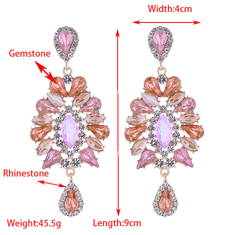 Fashion Jewelry Rhinestone Earrings For Women YWHME-570 