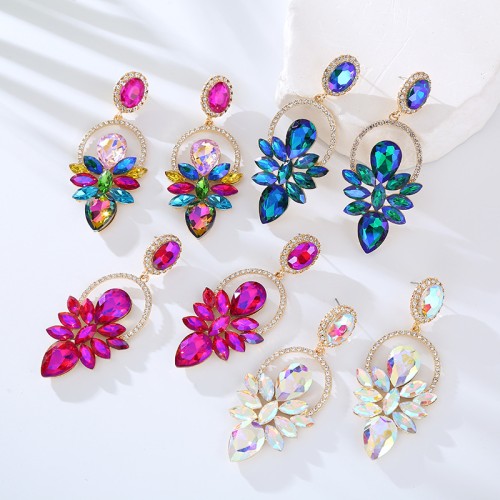 Fashion Jewelry Rhinestone Earrings For Women YWHME-571