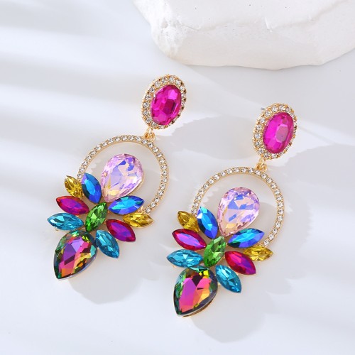 Fashion Jewelry Rhinestone Earrings For Women YWHME-571