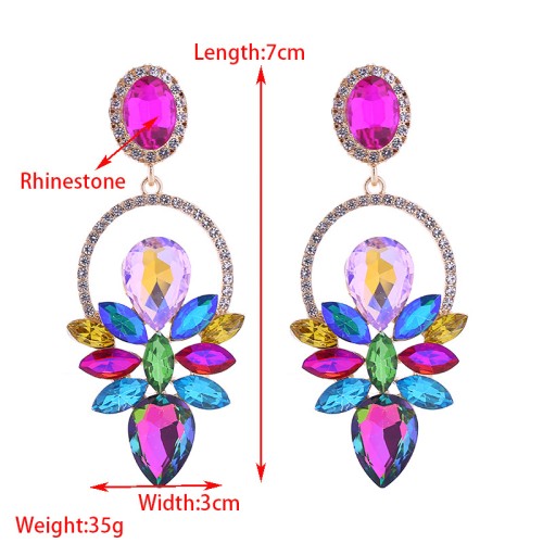 Fashion Jewelry Rhinestone Earrings For Women YWHME-571