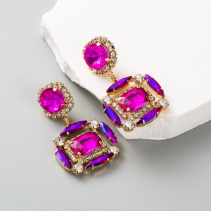 Fashion Jewelry Rhinestone Earrings For Women YWHME-573 