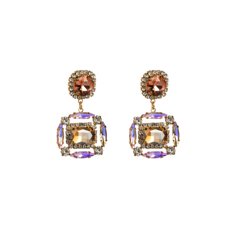 Fashion Jewelry Rhinestone Earrings For Women YWHME-573 