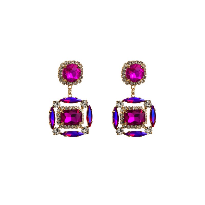 Fashion Jewelry Rhinestone Earrings For Women YWHME-573 