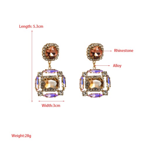 Fashion Jewelry Rhinestone Earrings For Women YWHME-573