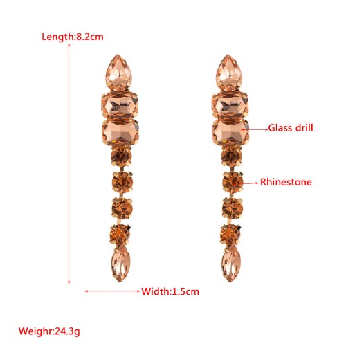 Fashion Jewelry Rhinestone Earrings For Women YWHME-574