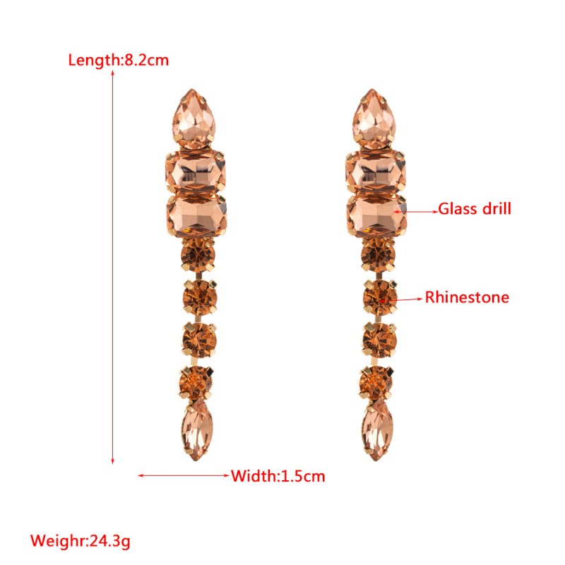 Fashion Jewelry Rhinestone Earrings For Women YWHME-574 