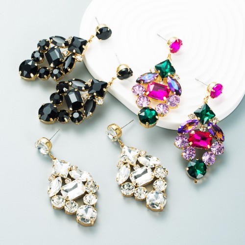 Fashion Jewelry Rhinestone Earrings For Women YWHME-575