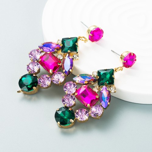 Fashion Jewelry Rhinestone Earrings For Women YWHME-575