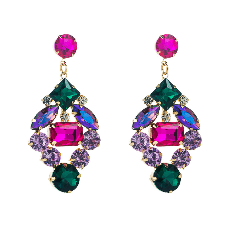 Fashion Jewelry Rhinestone Earrings For Women YWHME-575 