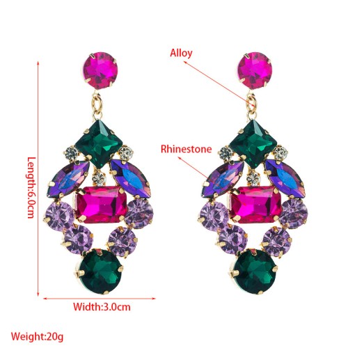 Fashion Jewelry Rhinestone Earrings For Women YWHME-575