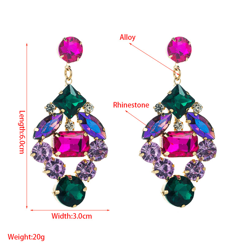 Fashion Jewelry Rhinestone Earrings For Women YWHME-575 