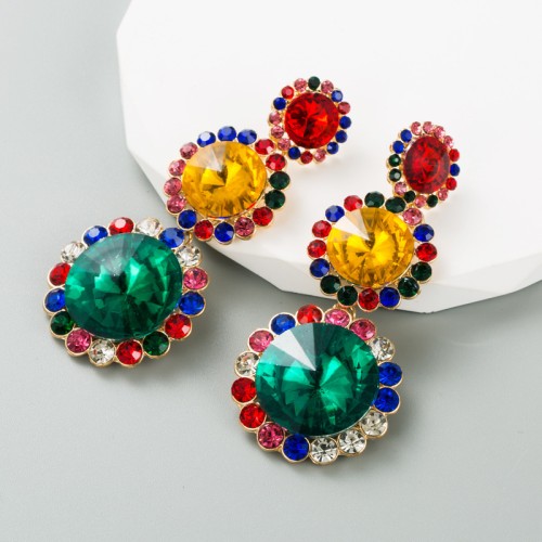 Fashion Jewelry Rhinestone Earrings For Women YWHME-577