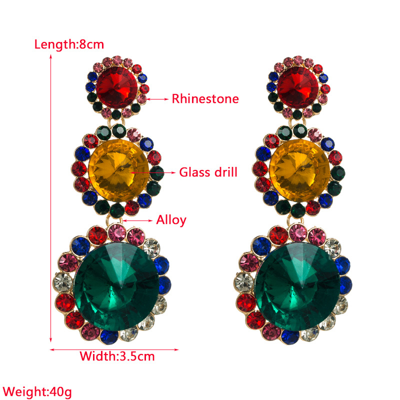 Fashion Jewelry Rhinestone Earrings For Women YWHME-577 