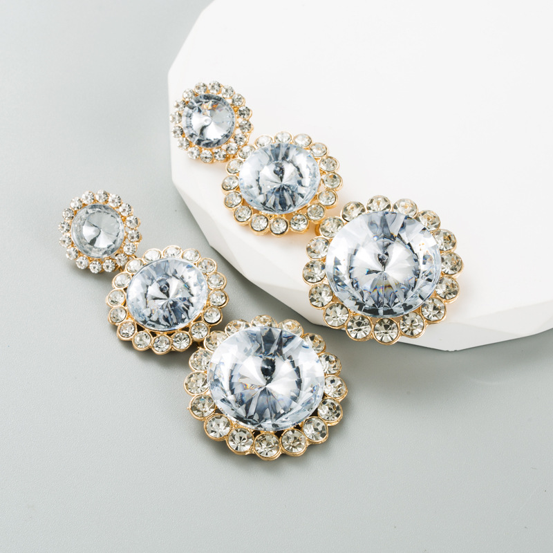 Fashion Jewelry Rhinestone Earrings For Women YWHME-577 