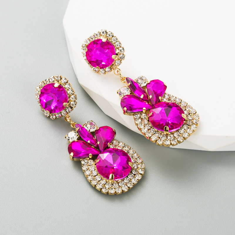 Fashion Jewelry Rhinestone Earrings For Women YWHME-578 