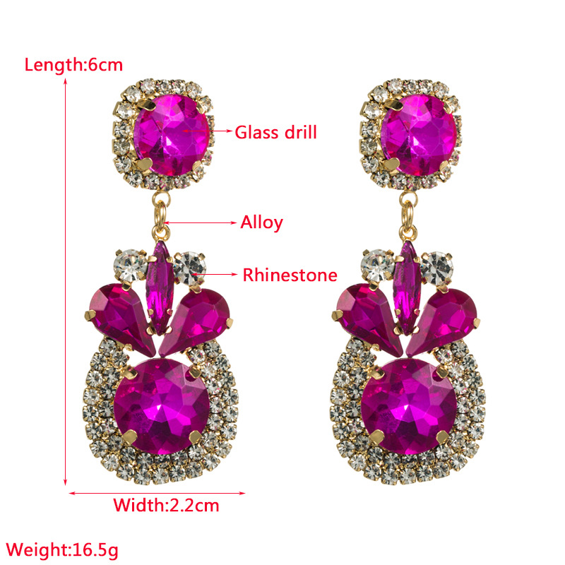 Fashion Jewelry Rhinestone Earrings For Women YWHME-578 