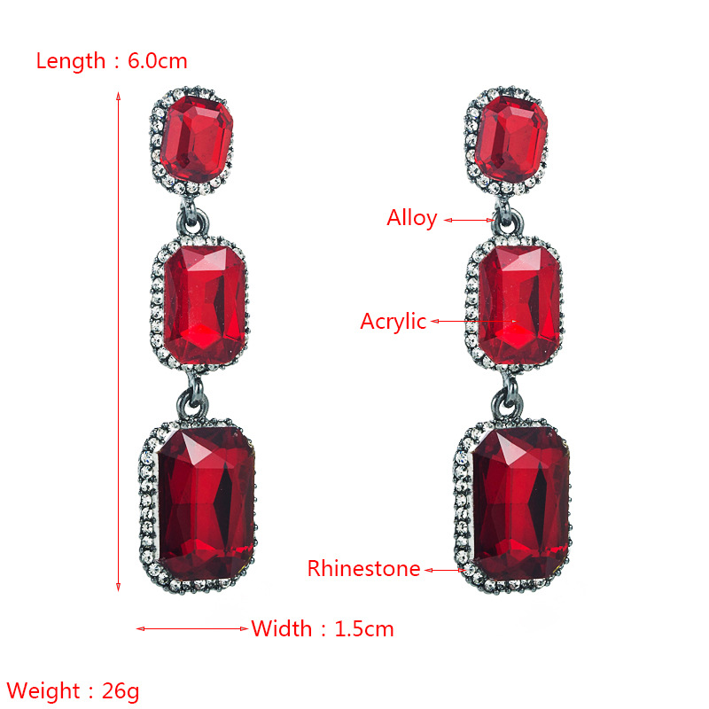 Fashion Jewelry Rhinestone Earrings For Women YWHME-579 