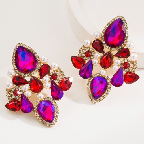 Fashion Jewelry Rhinestone Earrings For Women YWHME-581