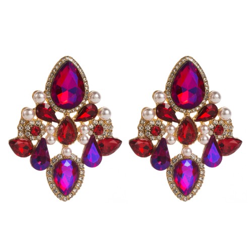 Fashion Jewelry Rhinestone Earrings For Women YWHME-581