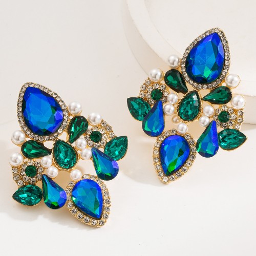 Fashion Jewelry Rhinestone Earrings For Women YWHME-581