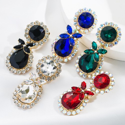 Fashion Jewelry Rhinestone Earrings For Women YWHME-582