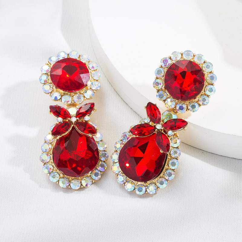 Fashion Jewelry Rhinestone Earrings For Women YWHME-582 