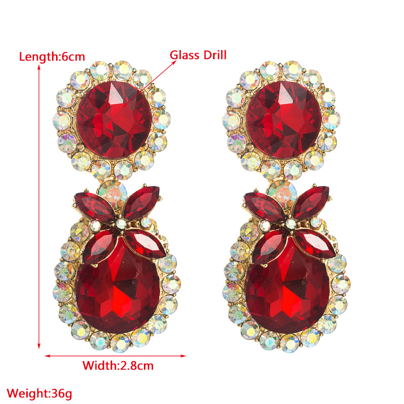 Fashion Jewelry Rhinestone Earrings For Women YWHME-582 