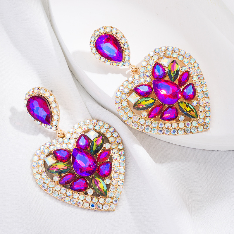 Fashion Jewelry Rhinestone Earrings For Women YWHME-583 