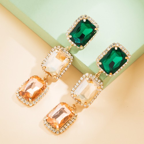 Fashion Jewelry Rhinestone Earrings For Women YWHME-585