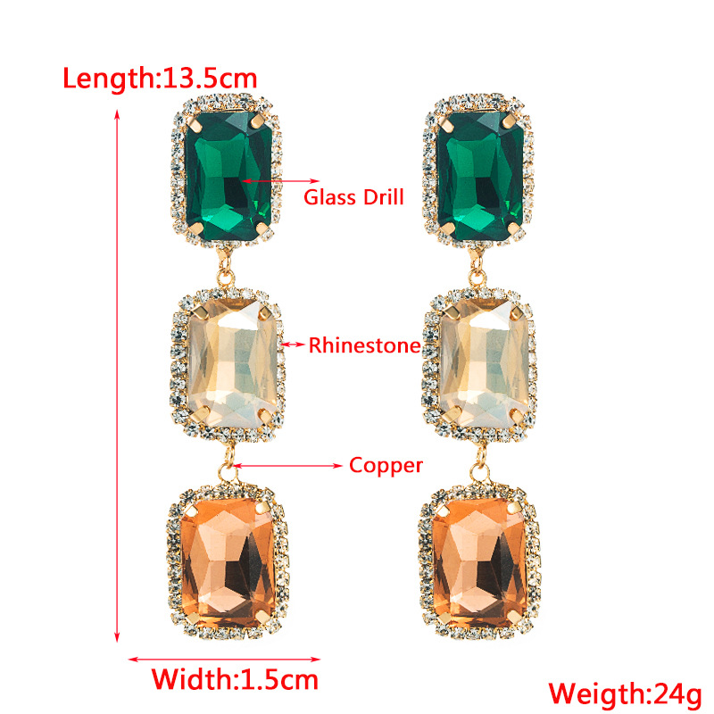 Fashion Jewelry Rhinestone Earrings For Women YWHME-585 