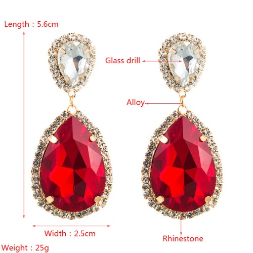 Fashion Jewelry Rhinestone Earrings For Women YWHME-587