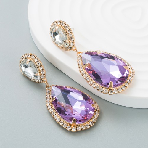 Fashion Jewelry Rhinestone Earrings For Women YWHME-587